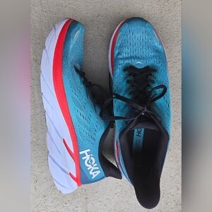 Hoka Blue Performance Sneakers‎ with Rocker Sole